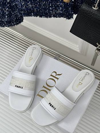 Dior White Slides 02