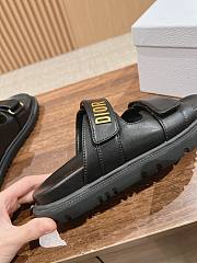 Dior Dioract Slide Black Lambskin  - 5