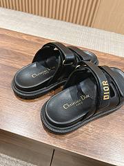 Dior Dioract Slide Black Lambskin  - 4