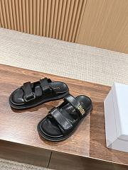 Dior Dioract Slide Black Lambskin  - 2