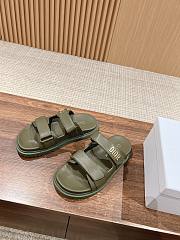 Dior Dioract Slide Green Lambskin - 2