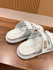 Dior Dioract Slide White Lambskin - 3