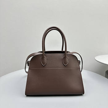 The Row Soft Margaux 10 Bag Brown 25.4 x 17.8 x 19.0 cm