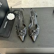 Chanel Slingback Black Heel 6.5cm - 3