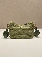 Prada Re-Edition 2005 Crochet Bag Olive Green 22x18x6cm - 5