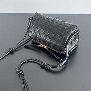 Bottega Veneta Intrecciato Concert Pouch Black 18.5x11.5x8.5cm - 6