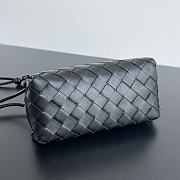 Bottega Veneta Intrecciato Concert Pouch Black 18.5x11.5x8.5cm - 5