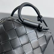 Bottega Veneta Intrecciato Concert Pouch Black 18.5x11.5x8.5cm - 2