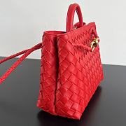 Bottega Veneta Small Andiamo Red 25x22x10.5cm - 6