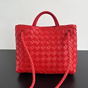 Bottega Veneta Small Andiamo Red 25x22x10.5cm - 3