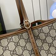 Gucci Ophidia Tote Bag Brown Ebony 31x18x11cm - 6