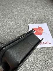 Chanel Leboy Chevron Black Caviar Silver 25cm - 2