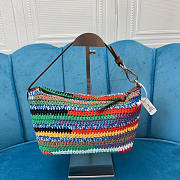 Miu Miu Colour-Block Crochet Shoulder bag 20cm - 5