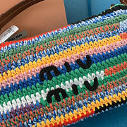 Miu Miu Colour-Block Crochet Shoulder bag 20cm - 2