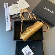 Chanel Wallet Gold Lambskin Chain 11x7cm - 4