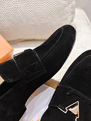 Louis Vuitton LV Black Suede Loafer - 5