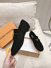 Louis Vuitton LV Black Suede Loafer - 4