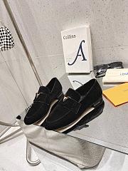 Louis Vuitton LV Black Suede Loafer - 3