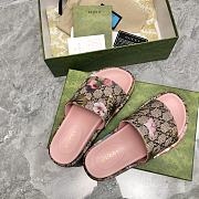 Gucci Pink Sandal Slides - 3