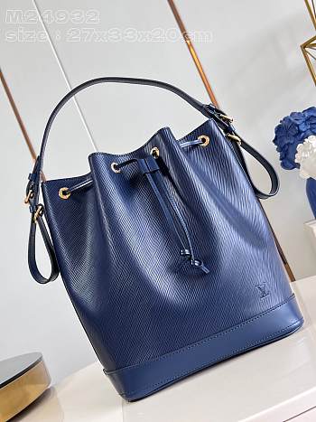 Louis Vuitton LV Noé MM Navy Blue 27 x 33 x 20 cm