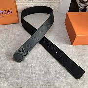 Louis Vuitton LV Black Belt 4cm 02 - 2