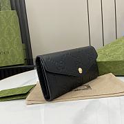 Gucci GG Continental Wallet Black 19x10x3.5cm - 5