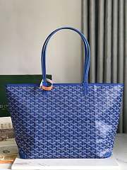 Goyard Large Zipper Tote Blue 49cm - 1