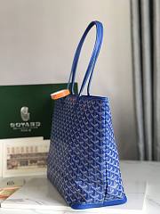 Goyard Large Zipper Tote Blue 49cm - 5