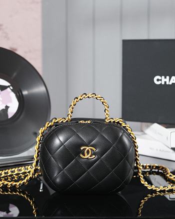 Chanel Vanity Case Black Bag 16.5x13.5x10.5cm