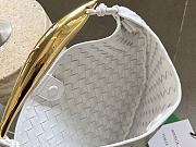 Bottega Veneta Sardine Top Handle Bag White 33x20x4cm - 5