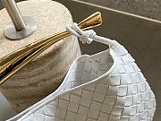 Bottega Veneta Sardine Top Handle Bag White 33x20x4cm - 4