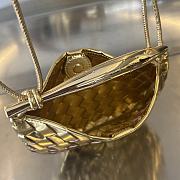 Bottega Veneta Mini Sardine Gold 20x12x2.5cm - 2