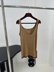 Gucci Fine Rib Cashmere Tank Top  - 1