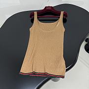 Gucci Fine Rib Cashmere Tank Top  - 4