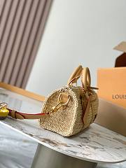 Louis Vuitton LV Keepall Bandoulière 25 Raffia 25x15x11cm - 6