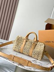 Louis Vuitton LV Keepall Bandoulière 25 Raffia 25x15x11cm - 5