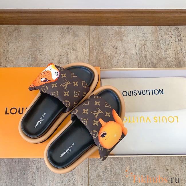 Louis Vuitton LV Pool Pillow Flat Comfort Mule Orange - 1