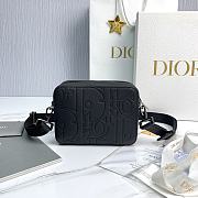 Dior Zipped Pouch Strap Black Gravity Leather 17 x 12.5 x 6 cm - 5