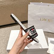 Dior Dway Slides Black White Red Je Vous - 5