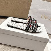 Dior Dway Slides Black White Red Je Vous - 3