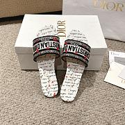 Dior Dway Slides Black White Red Je Vous - 2