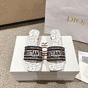 Dior Dioramour Dway Heeled Slide Black White 3.5cm - 3