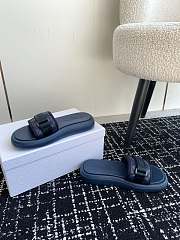 Dior Dioriviera Dio(r)evolution Slide Leather-Effect Blue - 4