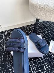 Dior Dioriviera Dio(r)evolution Slide Leather-Effect Blue - 2