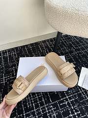 Dior Dioriviera Dio(r)evolution Slide Leather-Effect Beige - 3