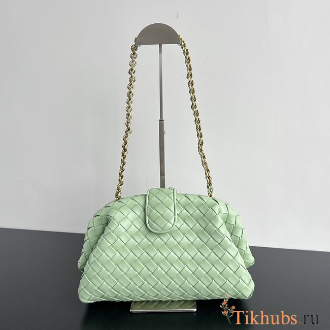 Bottega Veneta Lauren 1980 Clutch Light Green 31cm - 1