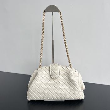 Bottega Veneta Lauren 1980 Clutch White 31cm