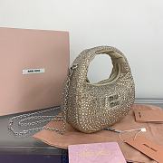 Miu Miu Metallic Wander Mini Tote Bag 17.5x14x5.5cm - 3