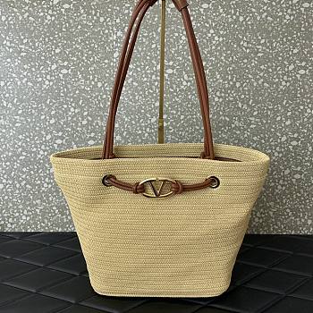 Valentino Garavani Escape Large Raffia Shopping Bag 36x27x16cm