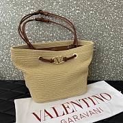 Valentino Garavani Escape Large Raffia Shopping Bag 36x27x16cm - 2